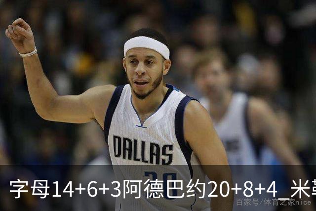 字母14+6+3阿德巴约20+8+4 米勒34分黄蜂送热火3连败